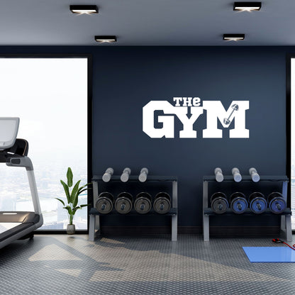 Plotterdatei "The Gym" Logo – SVG DXF PNG für Fitness Design