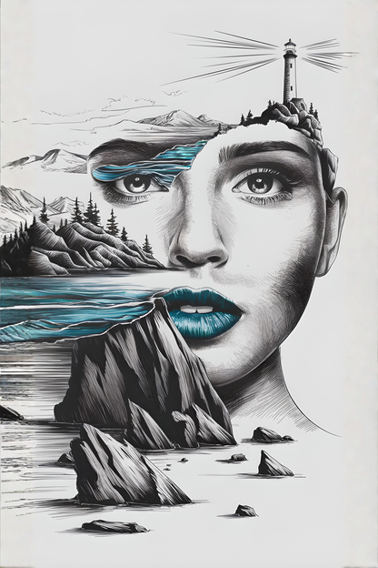 Maritimes Poster – Küstenseele