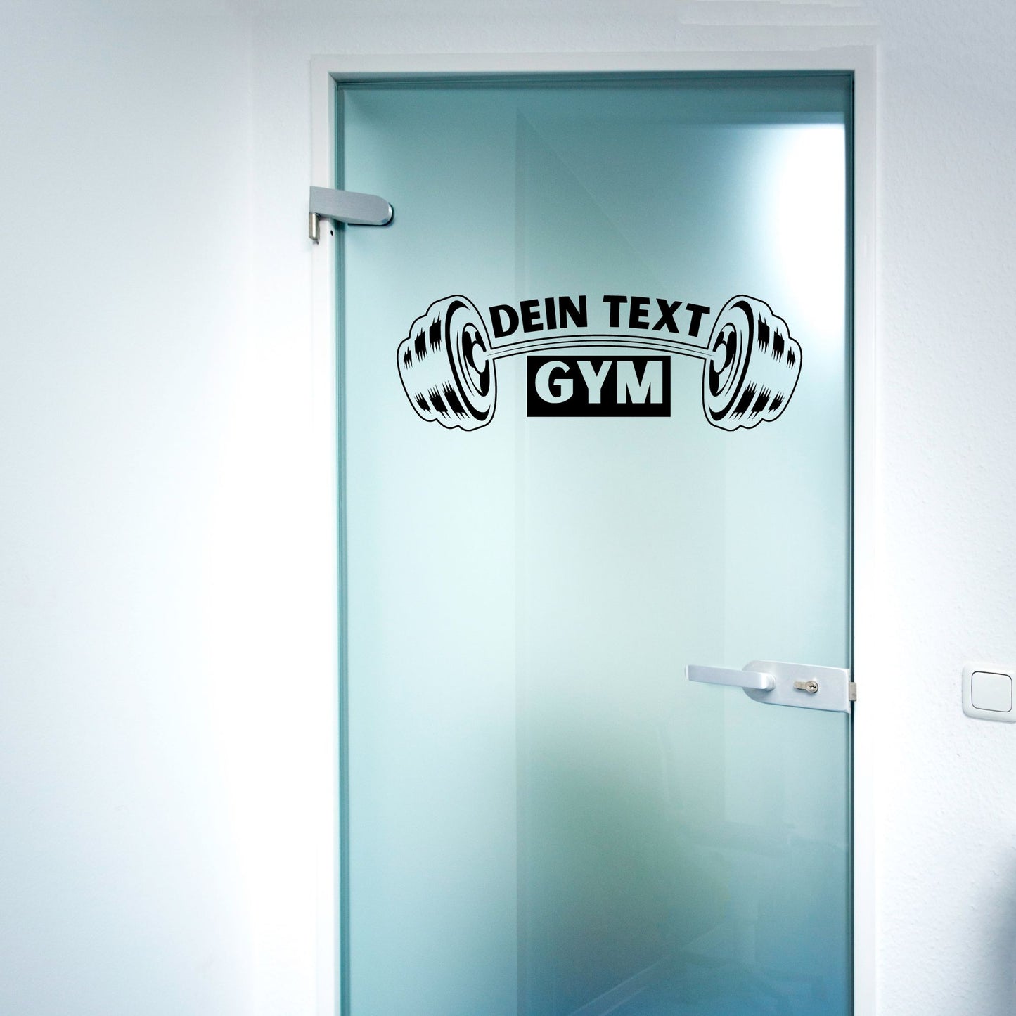 Plotterdatei Home Gym Personalisiert | Hantel Vektor | Fitness Studio Deko | SVG DXF