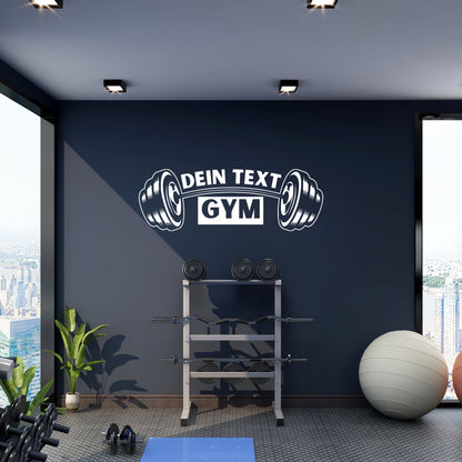 Plotterdatei Home Gym Personalisiert | Hantel Vektor | Fitness Studio Deko | SVG DXF