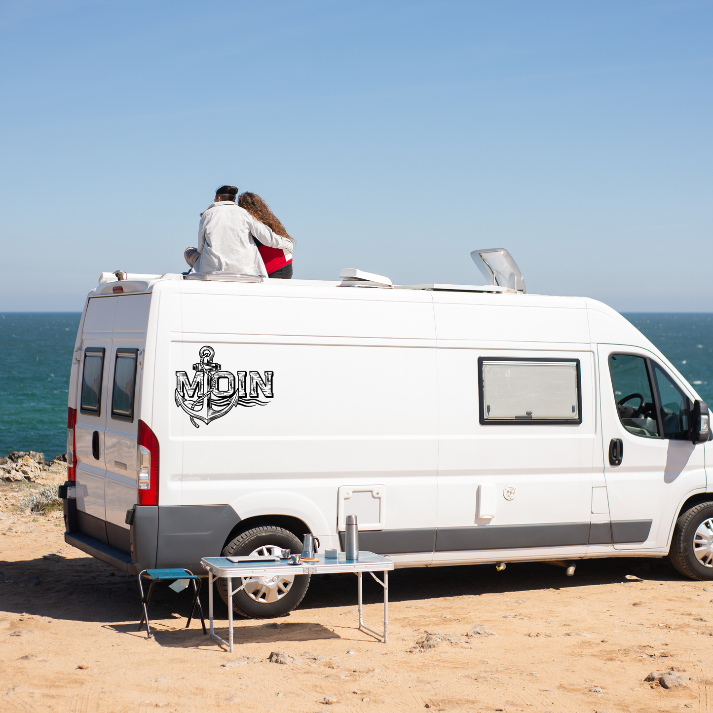 Plotterdatei "Moin mit Anker" | Norddeutscher Spruch SVG DXF | Maritimer Gruß zum Plotten | Gewerbliche Lizenz