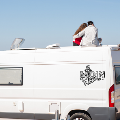 Plotterdatei "Moin mit Anker" | Norddeutscher Spruch SVG DXF | Maritimer Gruß zum Plotten | Gewerbliche Lizenz