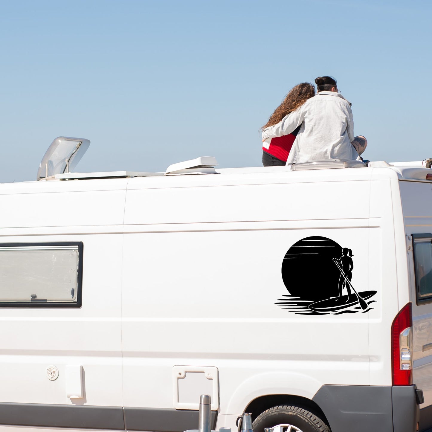 Vinyl Sticker Stand-Up-Paddle für Auto, Van oder Board