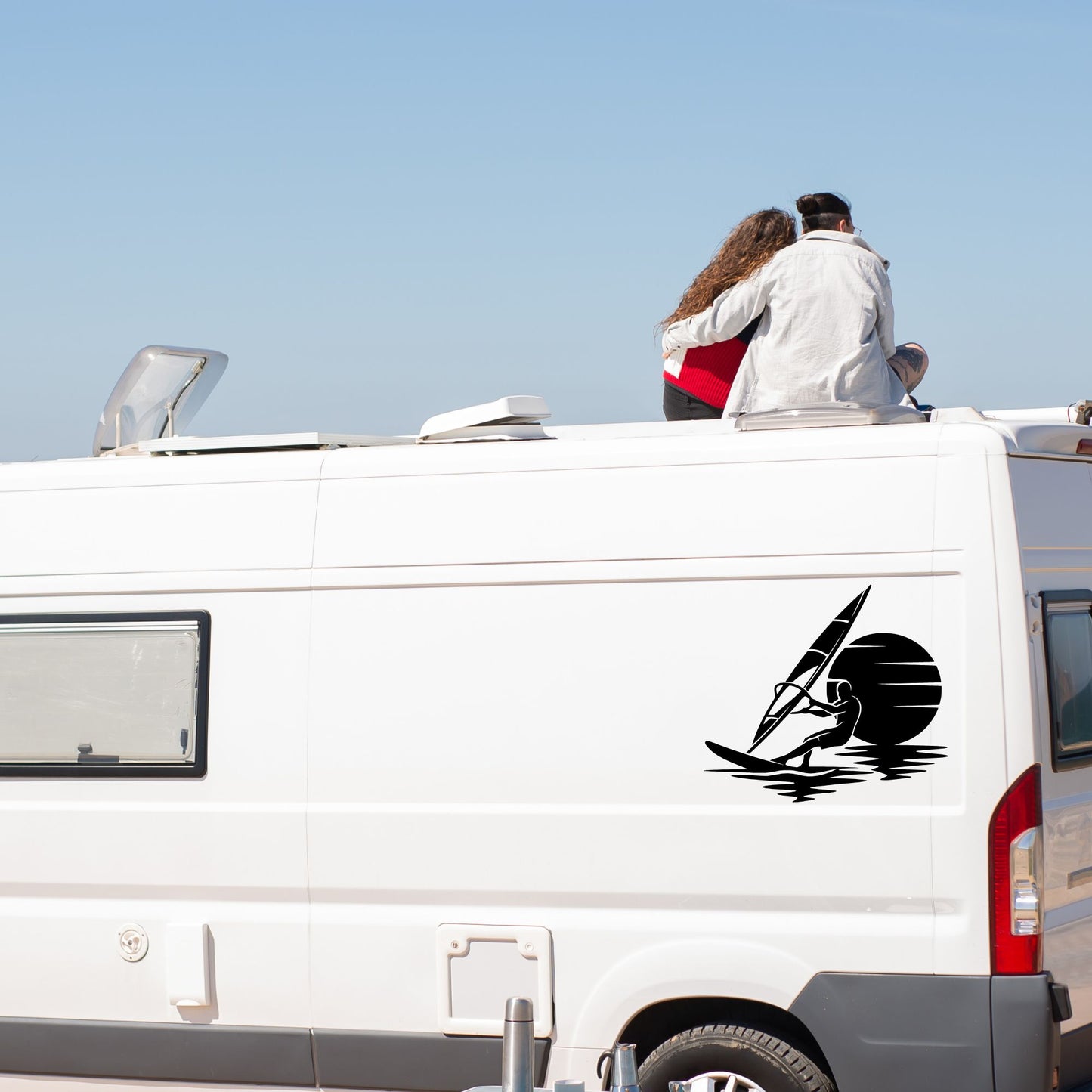 Vinyl Aufkleber Windsurfer