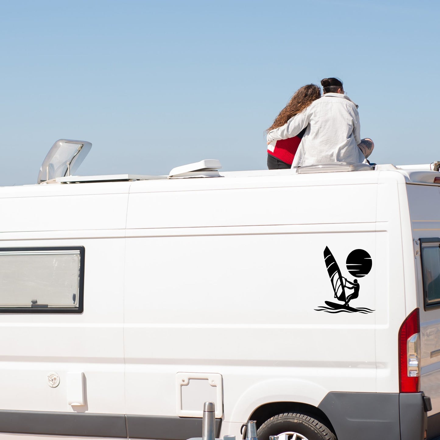 Vinyl Aufkleber Windsurfer