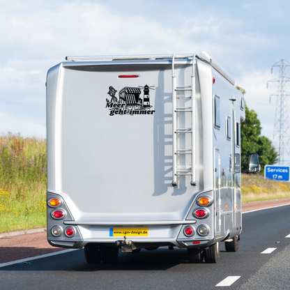 Plotterdatei "Meer geht immer" | Spruch SVG DXF | Maritimer Camper-Slogan | Kommerzielle Nutzung