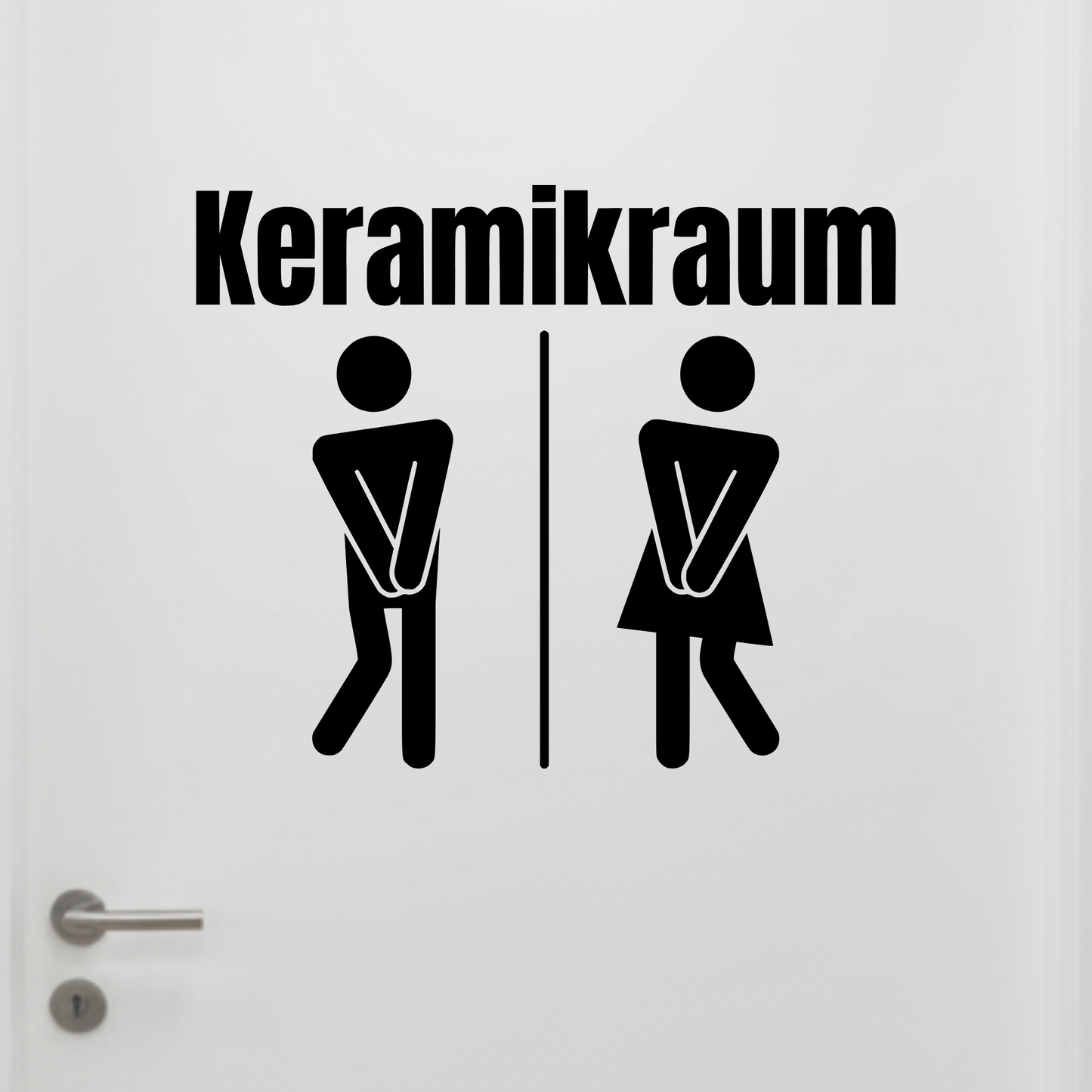 Plotterdatei WC Türschild "Keramikraum" SVG | DXF | PNG – Toiletten Humor