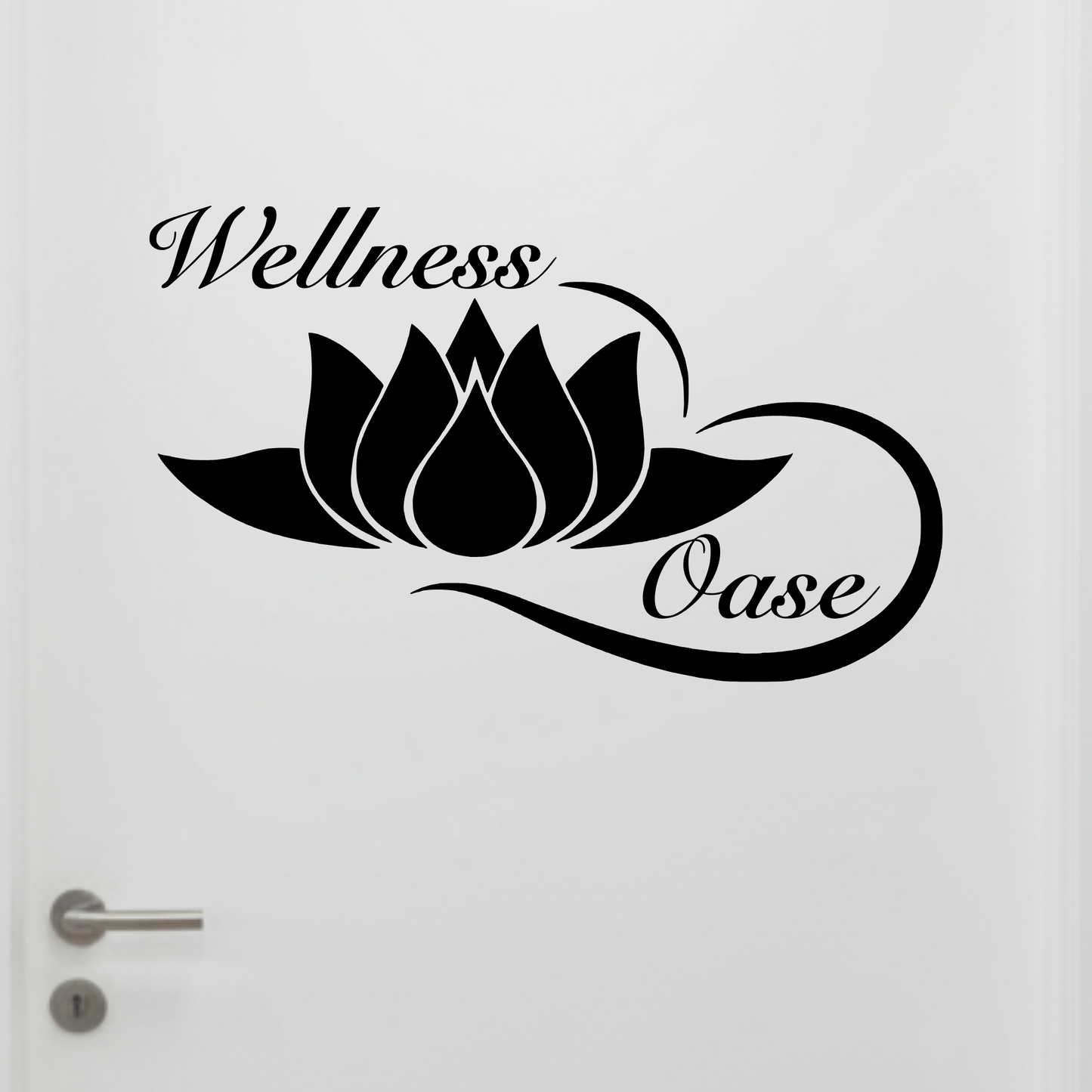 Plotterdatei Wellness Oase | SVG, DXF, PNG für Bad-Deko, Türschild & Ruhezone