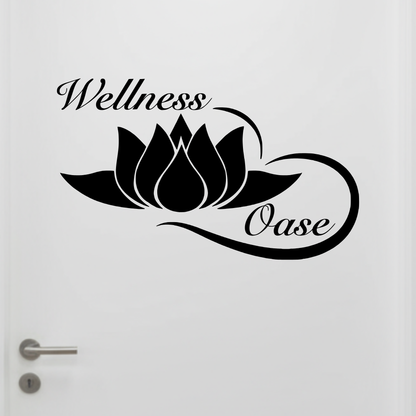 Plotterdatei Wellness Oase | SVG, DXF, PNG für Bad-Deko, Türschild & Ruhezone