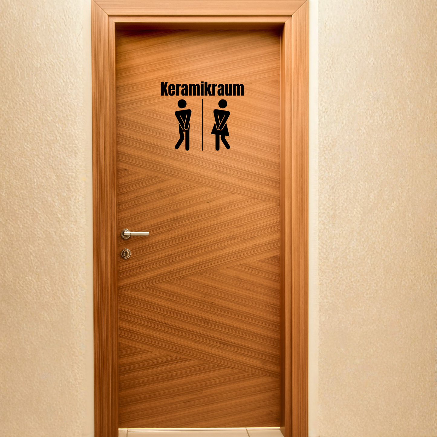 Plotterdatei WC Türschild "Keramikraum" SVG | DXF | PNG – Toiletten Humor