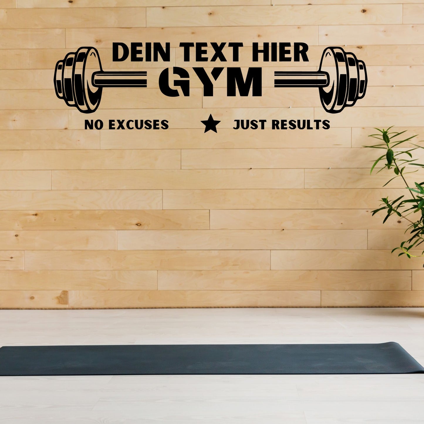 Plotterdatei "Home Gym Hantel" – SVG DXF PNG für Fitness Deko