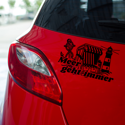 Plotterdatei "Meer geht immer" | Spruch SVG DXF | Maritimer Camper-Slogan | Kommerzielle Nutzung