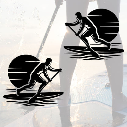 Vinyl Sticker Stand-Up-Paddle Mann für Auto oder Board