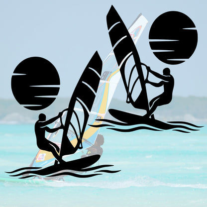 Vinyl Aufkleber Windsurfer