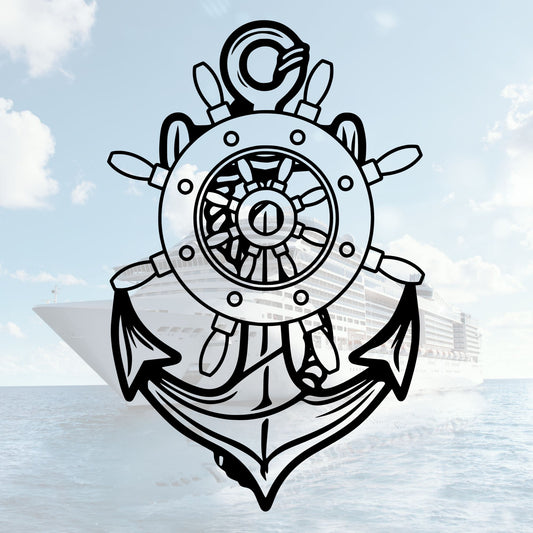 Fichier SVG de volant d'ancre, symbole maritime