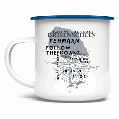 Emaille Tasse Fehmarn