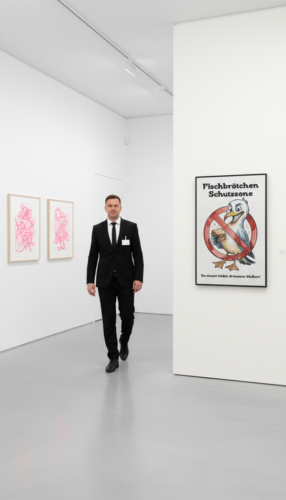 Poster Fischbrötchen Schutzzone