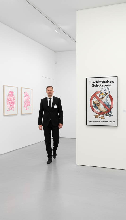 Poster Fischbrötchen Schutzzone