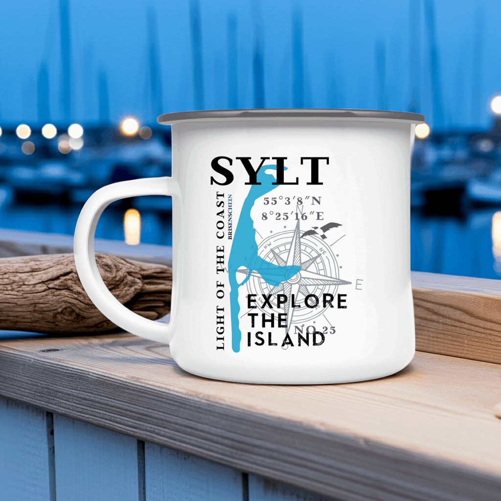 Emaille Tasse Sylt