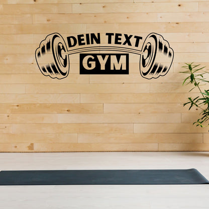 Plotterdatei Home Gym Personalisiert | Hantel Vektor | Fitness Studio Deko | SVG DXF