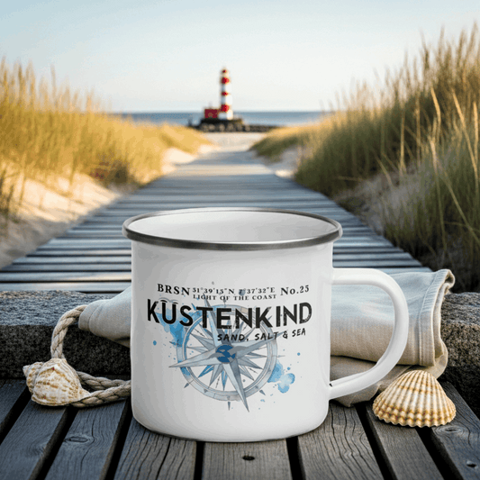 Emailletasse Küstenkind